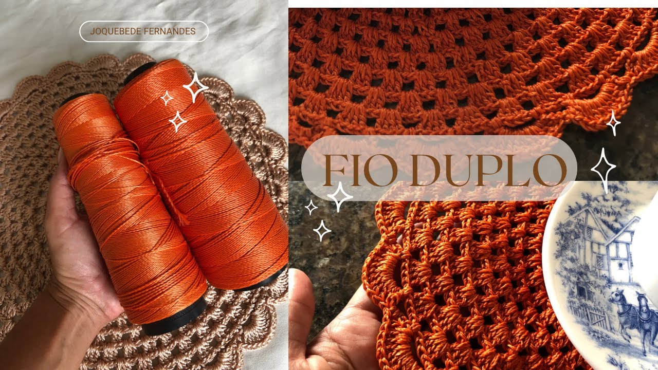 Lugar Americano Tradicional FIO DUPLO #linhaprincesa #polipropileno #croche