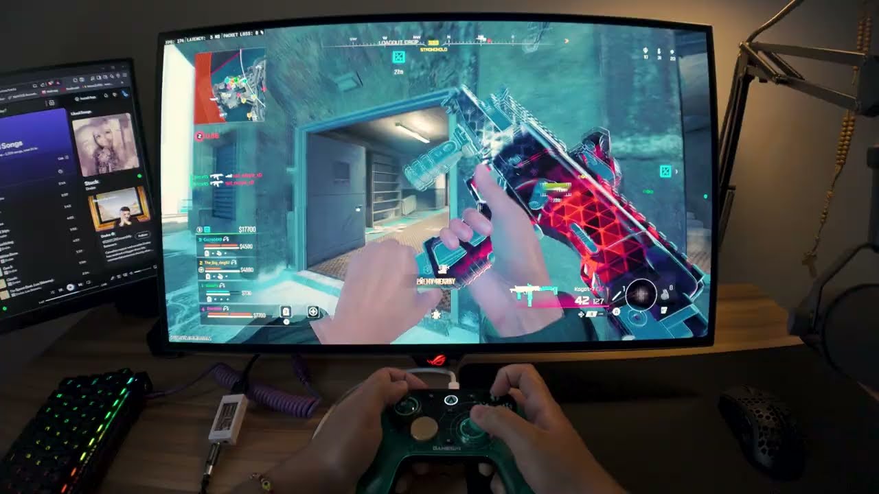 Тестирую GameSir G7 Pro 8K в WARZONE (вид от первого лица на OLED)