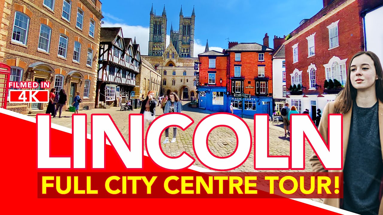 LINCOLN UK | Full Lincoln Tour as we take a Lincoln Walk through the City Centre | 4K Walking Tour