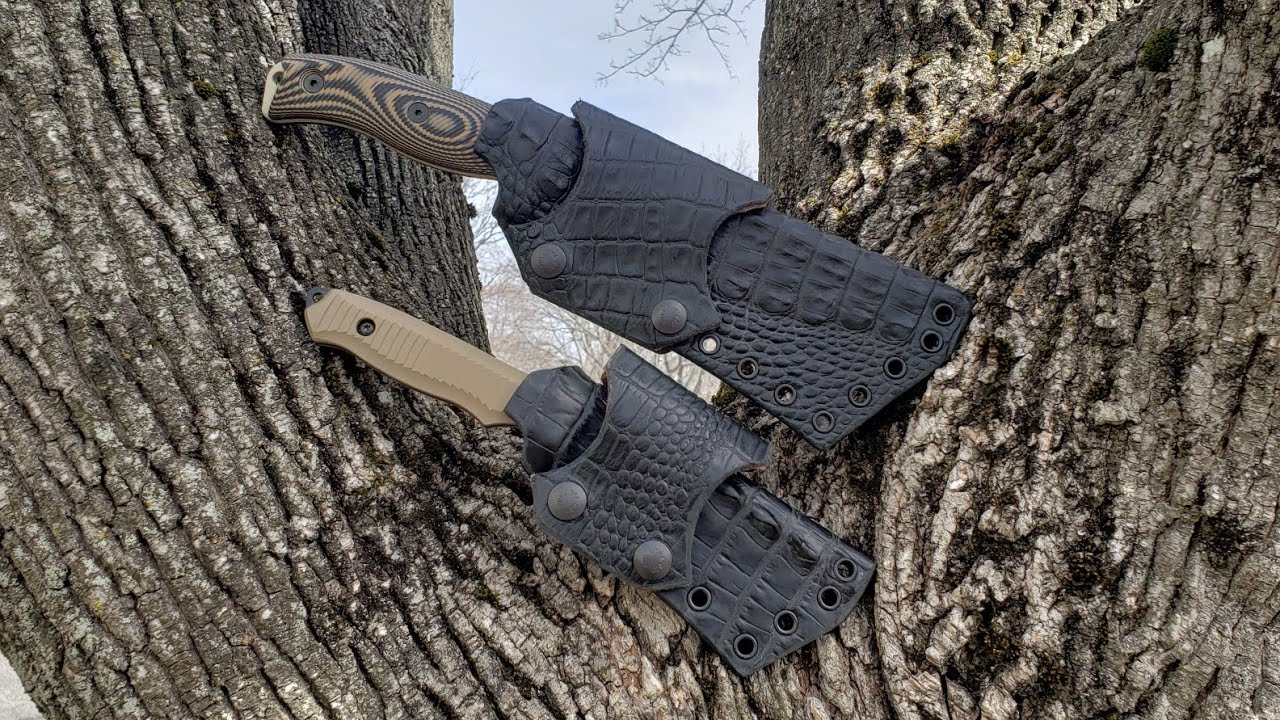 ESEE-6 and Benchmade Nimravus Kydex & Alligator Hybrid Sheaths