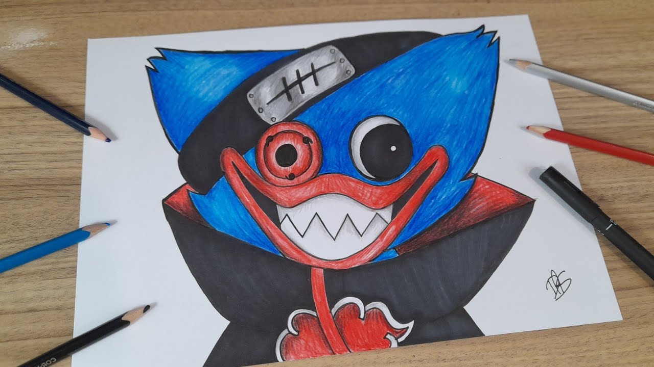 COMO DESENHAR o HUGGY WUGGY da AKATSUKI