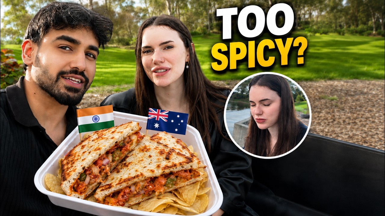 My Australian Girlfriend Tried Indian Street Food Before Leaving Australia