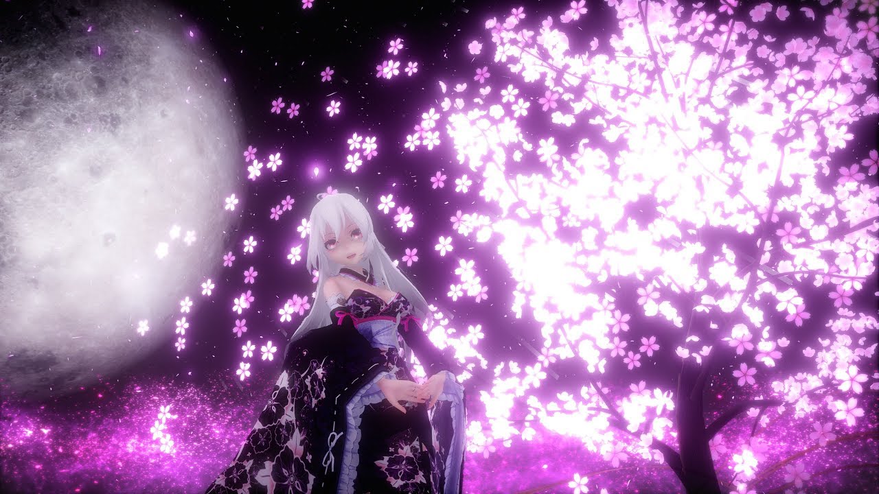 【MMD】夢と葉桜 TDA式Kimono Haku　歌詞なし高画質ver