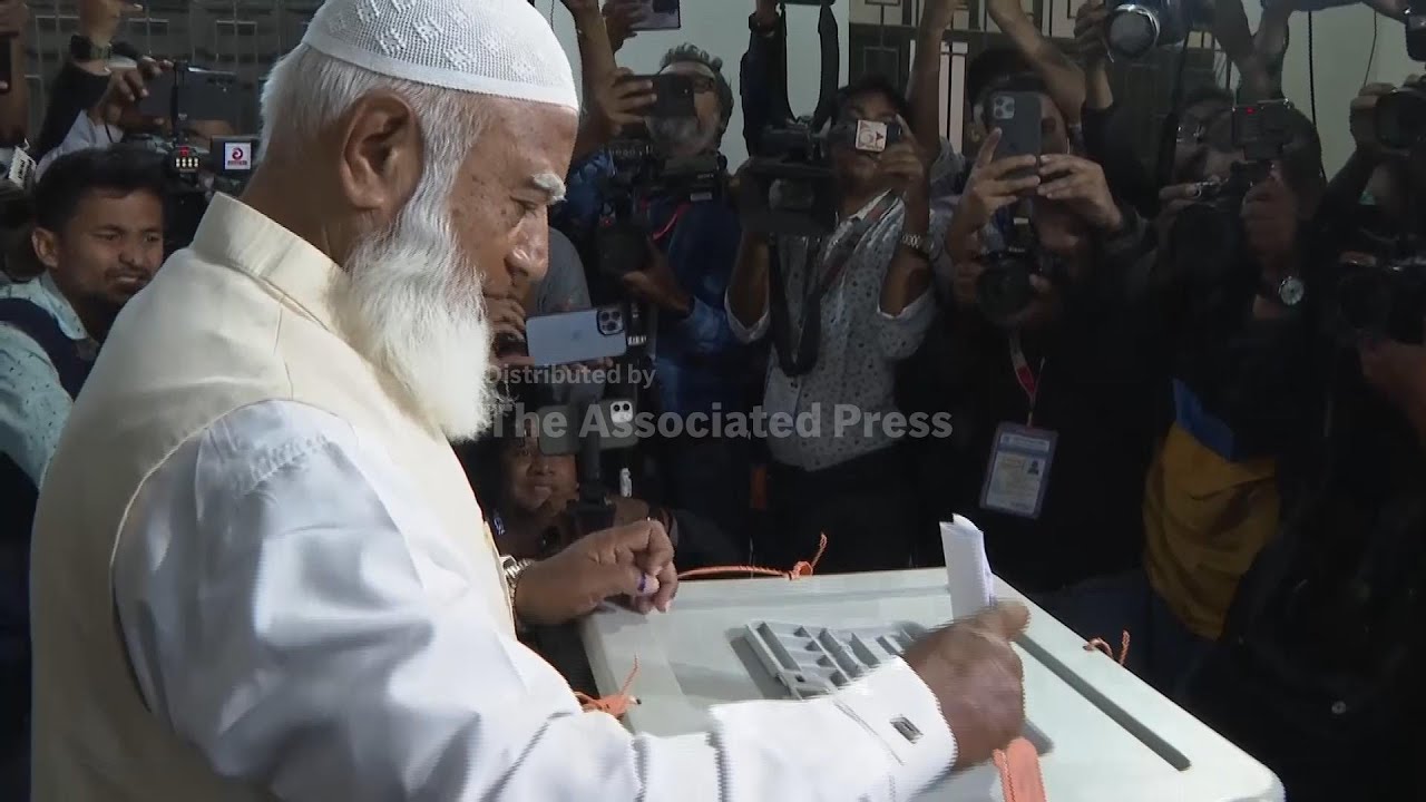 Jamaat-e-Islami chief casts ballot in Bangladesh election as voters welcome freedom to choose