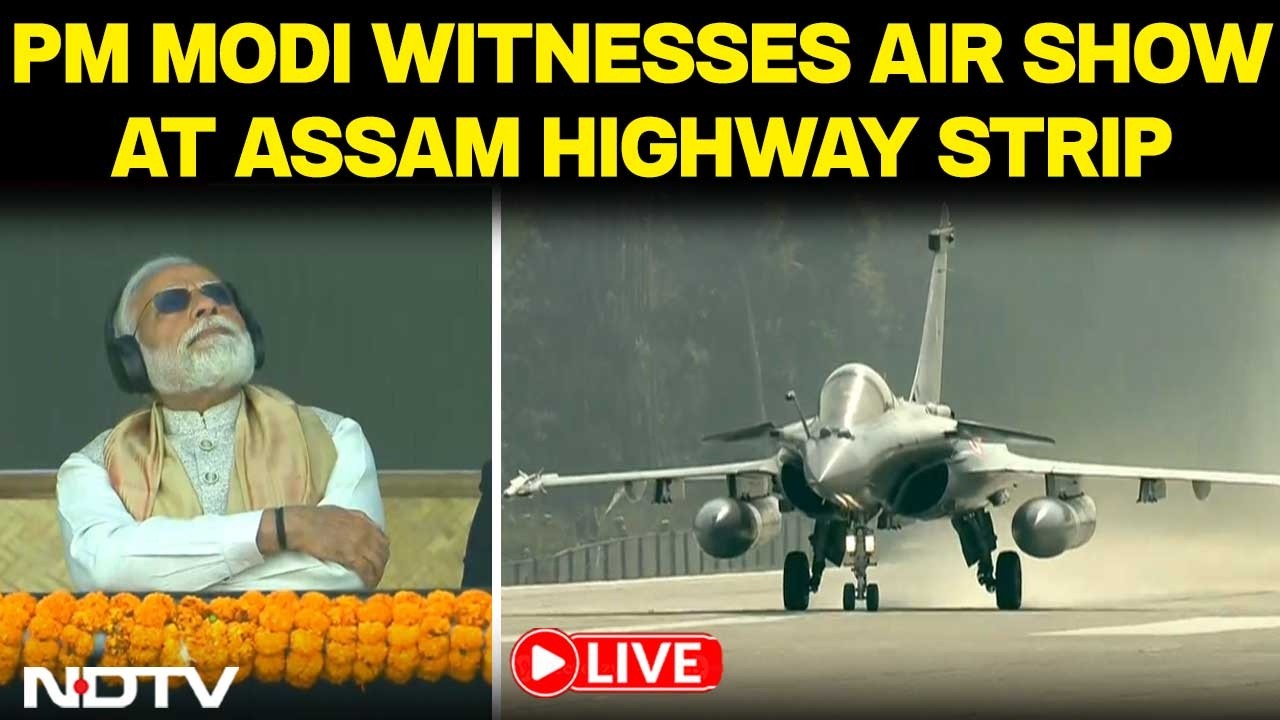 PM Modi Witnesses IAF Spectacular Air Show At Dibrugarh ELF Featuring Sukhoi Su-30MKI & Rafale
