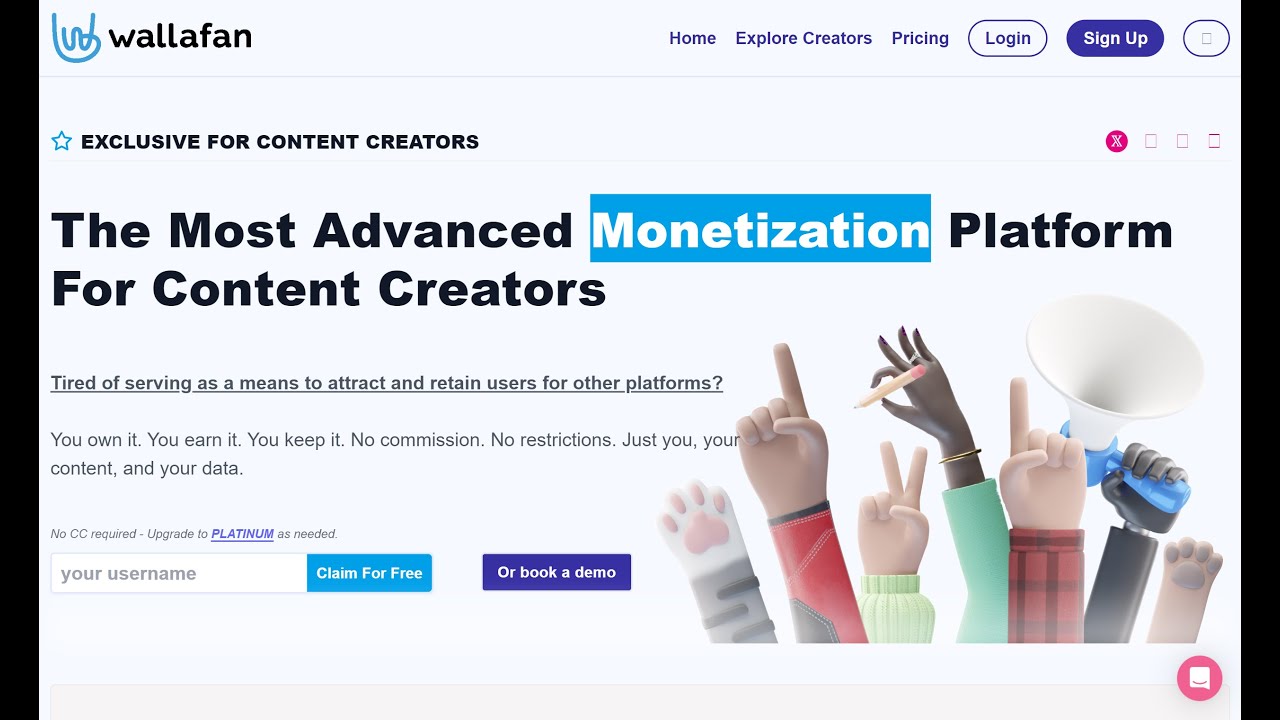 The Most Advanced Monetization Platform For Content Creators
