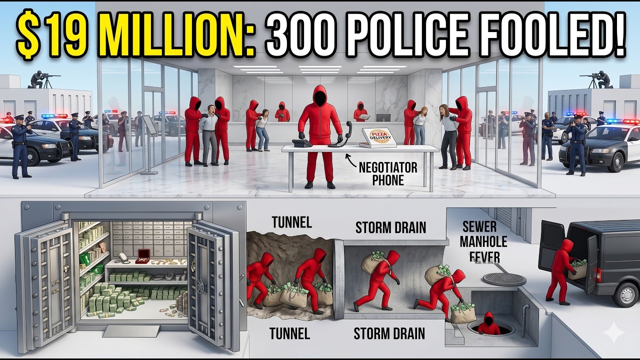 The Bank Heist of the Century: They Fooled 300 Police and Escaped Underground