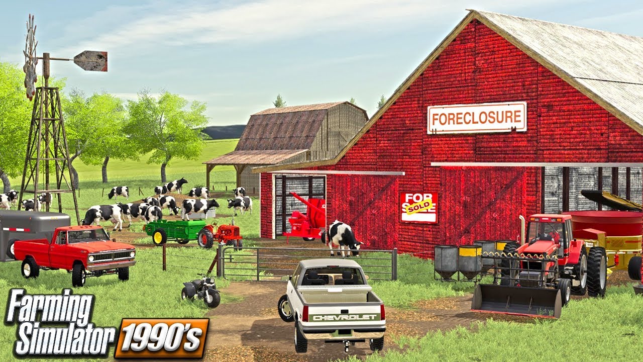 PURCHASED A FORECLOSED DAIRY TO FLIP! (1990s ROLEPLAY) FARMING SIMULATOR 19