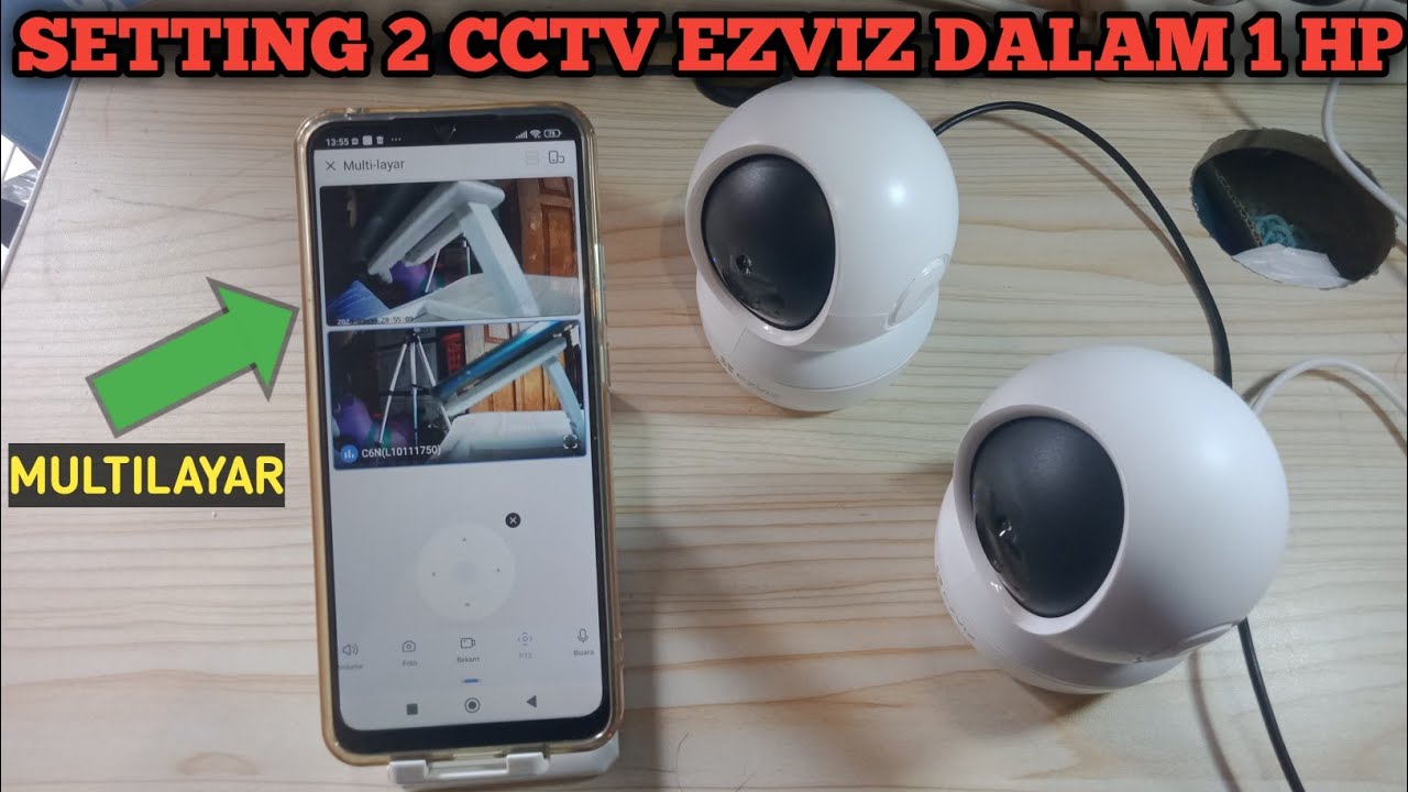 Setting 2 cctv Ezviz dalam 1 Hp || cara tambah device cctv Ezviz