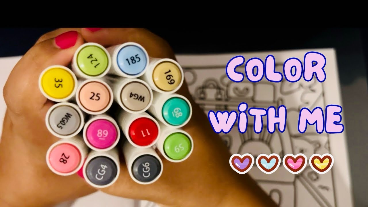 Color With Me Relaxing ASMR | Soft Coloring Sounds & Calm Vibes ✨