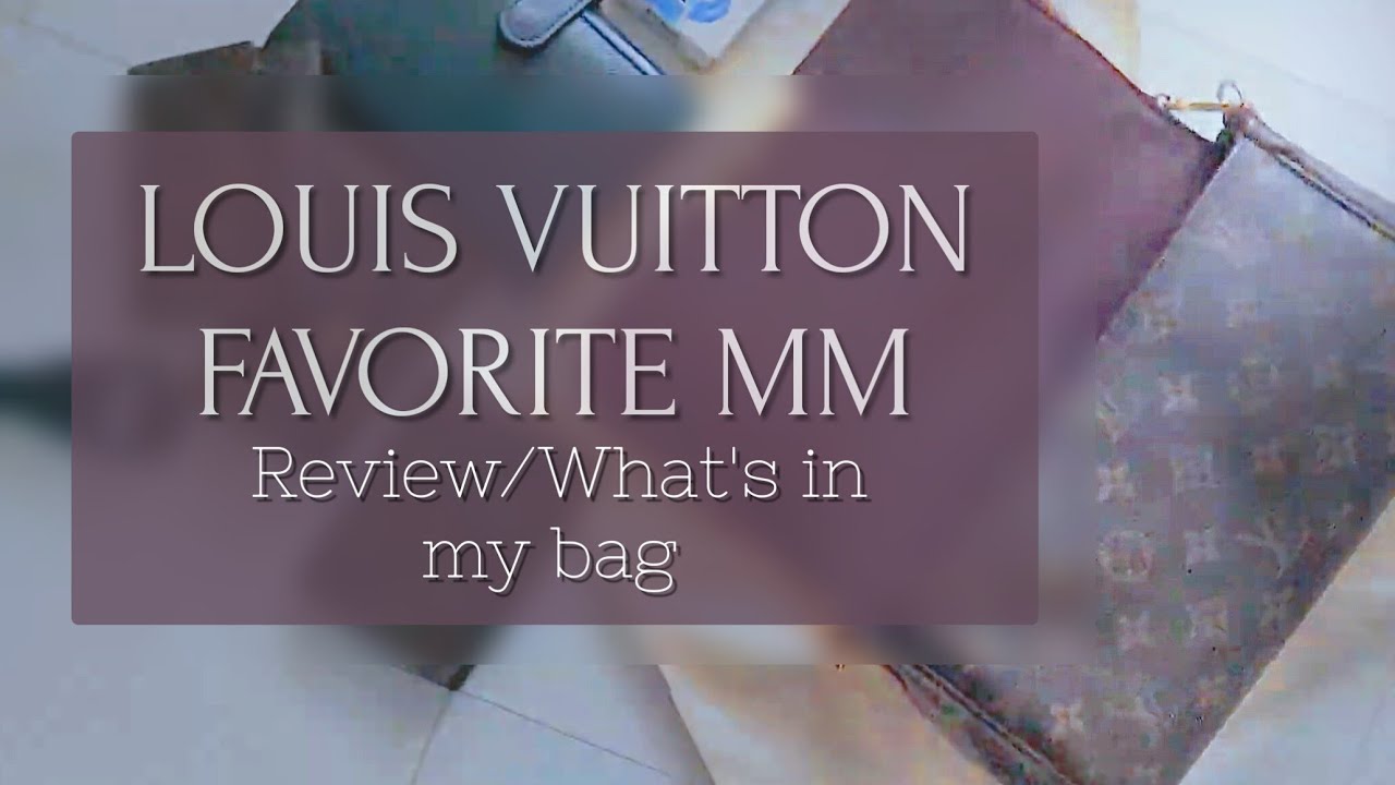 Louis Vuitton Favorite MM overview/What's in my bag #LVfavorite