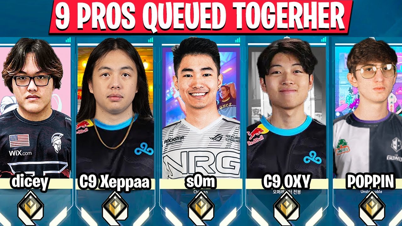 Когда 9 профессионалов в очереди! s0m, C9 Xeppaa, C9 OXY, dicey, P0PPIN против Dapr, Vanity и мно...