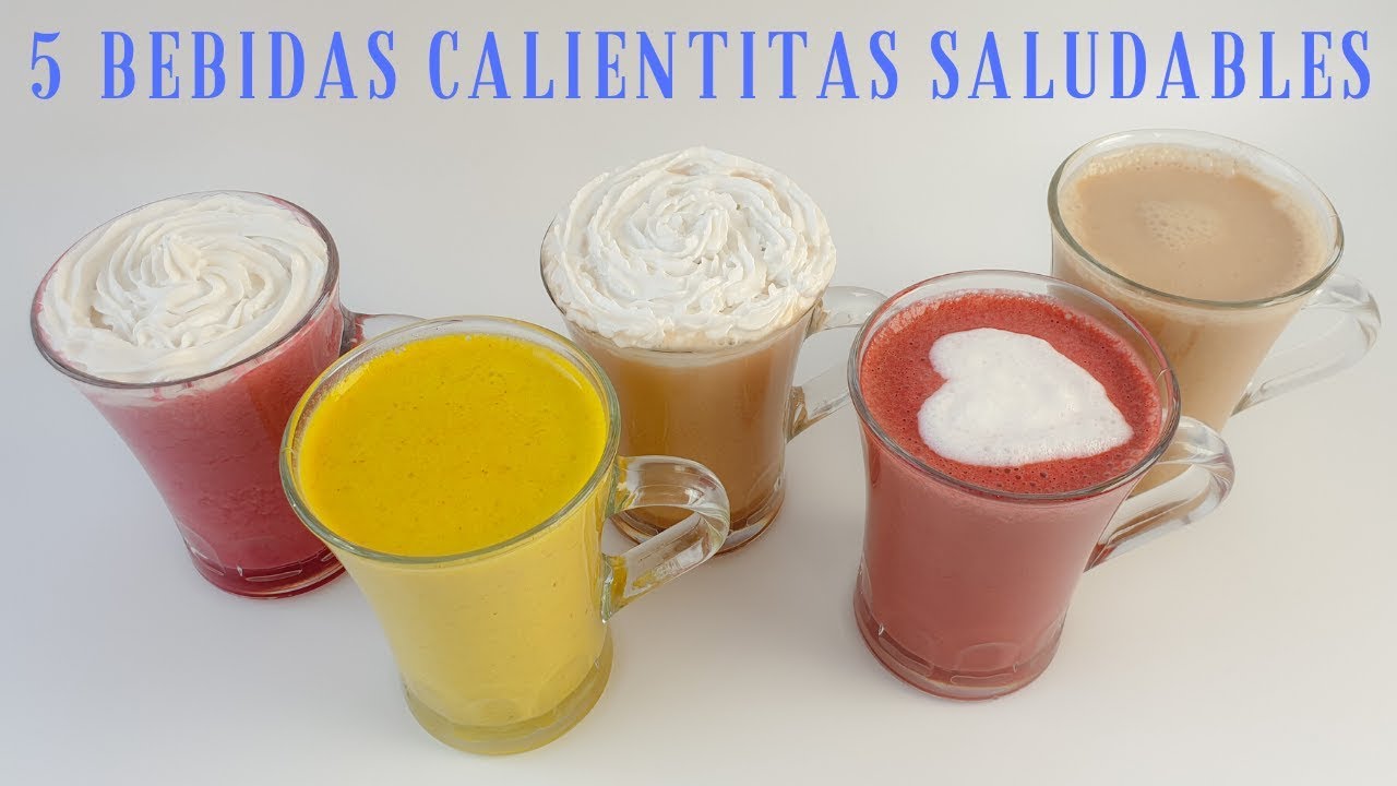5 BEBIDAS CALIENTES ☕ Saludables y deliciosas para el invierno ⛄❄️❄️