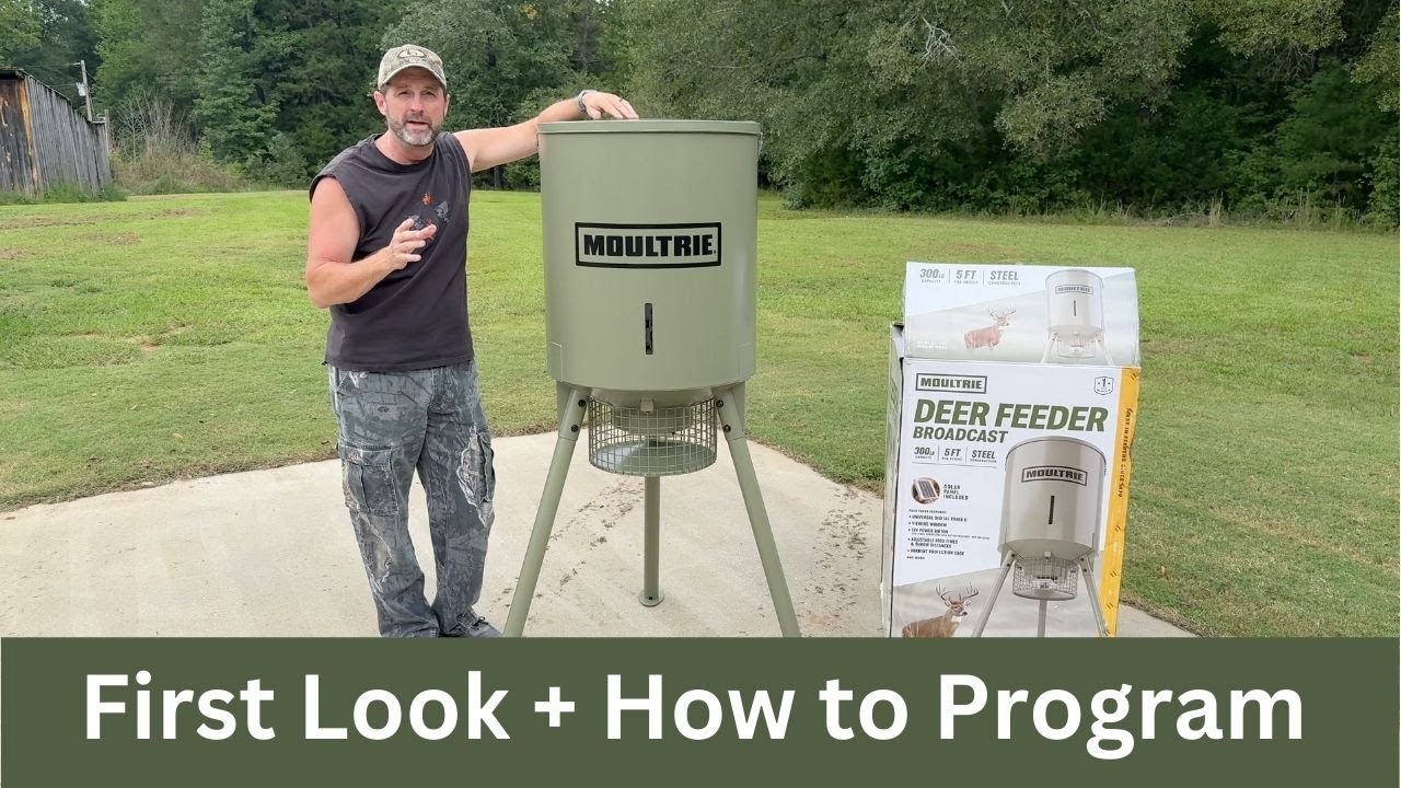 Moultrie 300lb Broadcast Feeder – First Look, Setup & How to Program