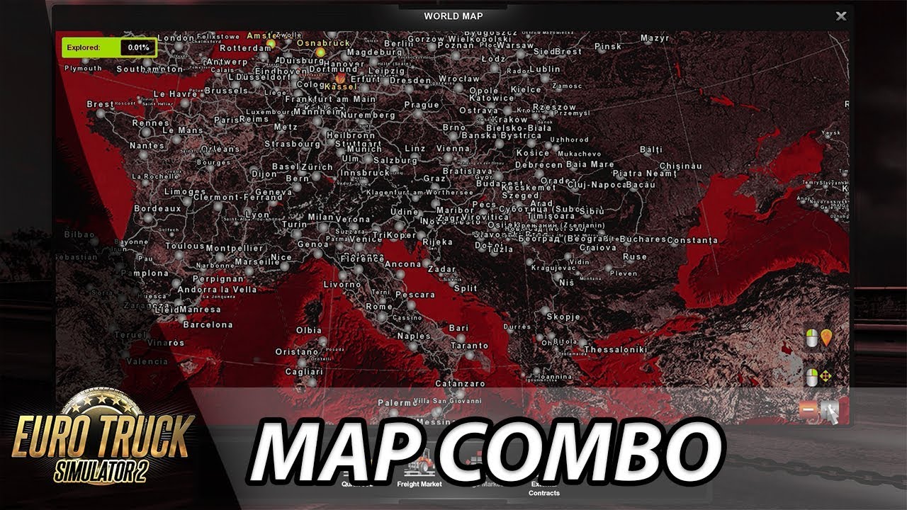 ETS2 1.33 | YKS Turkey Map (1:19) | Big Map Combo (UPDATE)