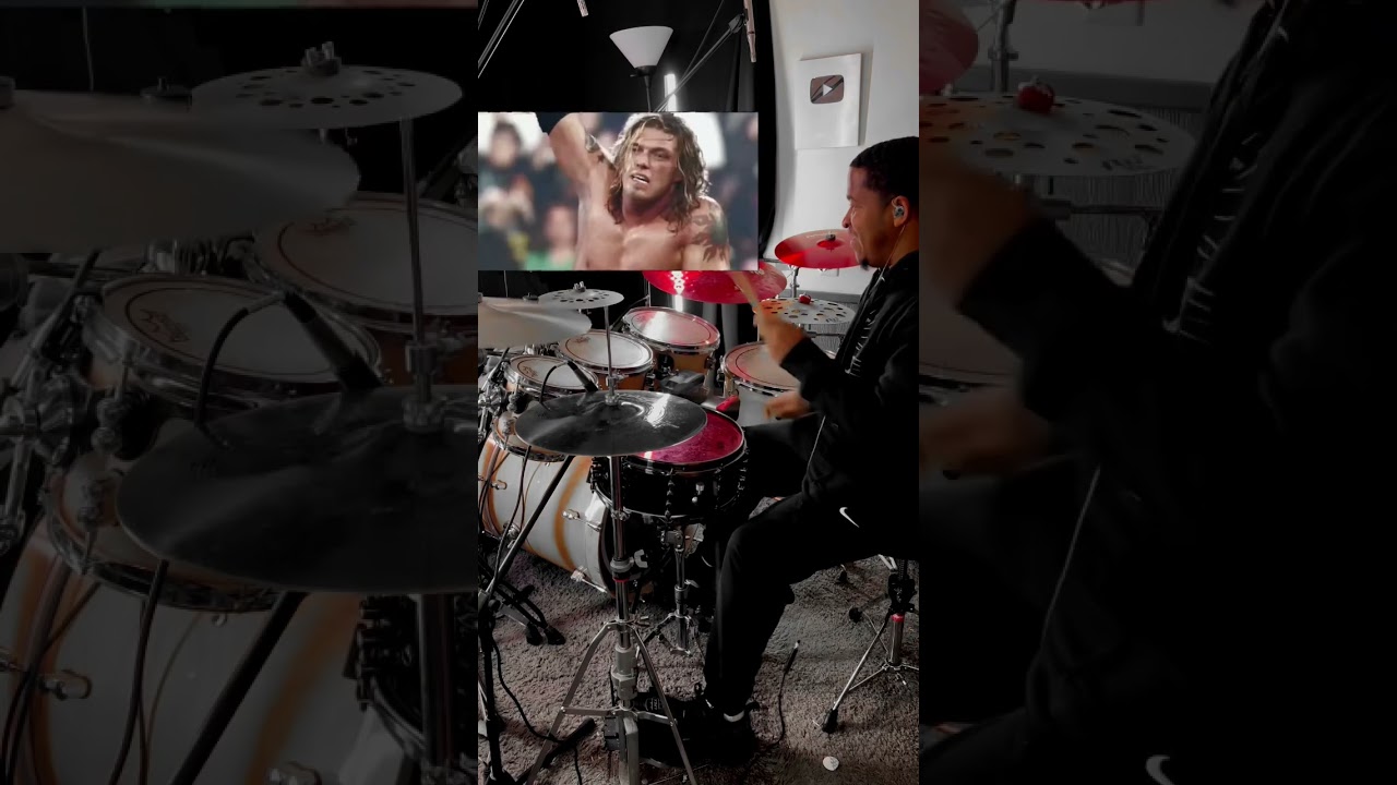 WWE EDGE INTRO DRUM COVER! #shorts #drums #wwe #edge