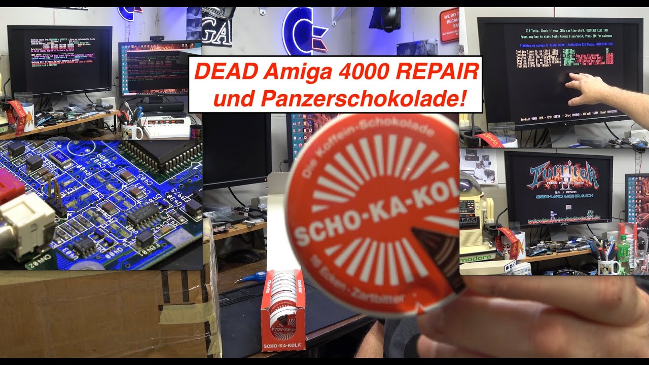 Yet Another DEAD Amiga 4000 REPAIR und Panzerschokolade!