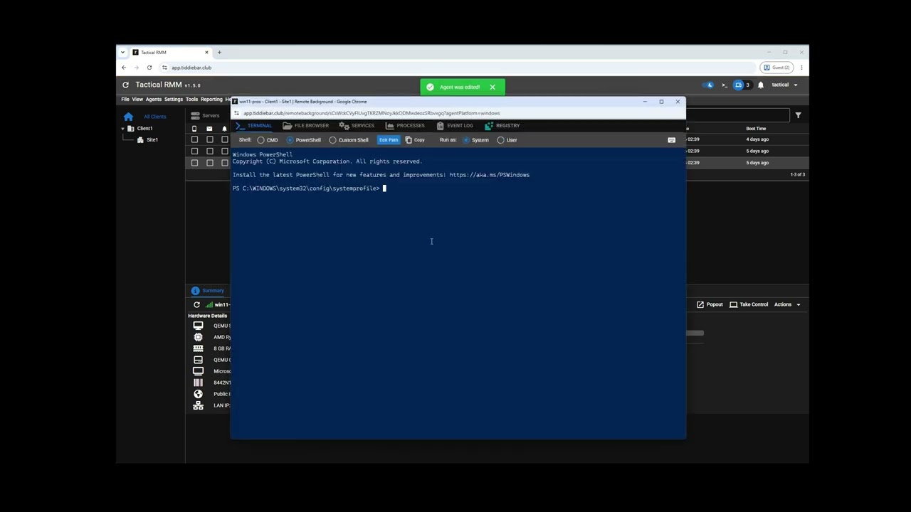 Tactical RMM v1.5.0 &mdash; Native Terminal