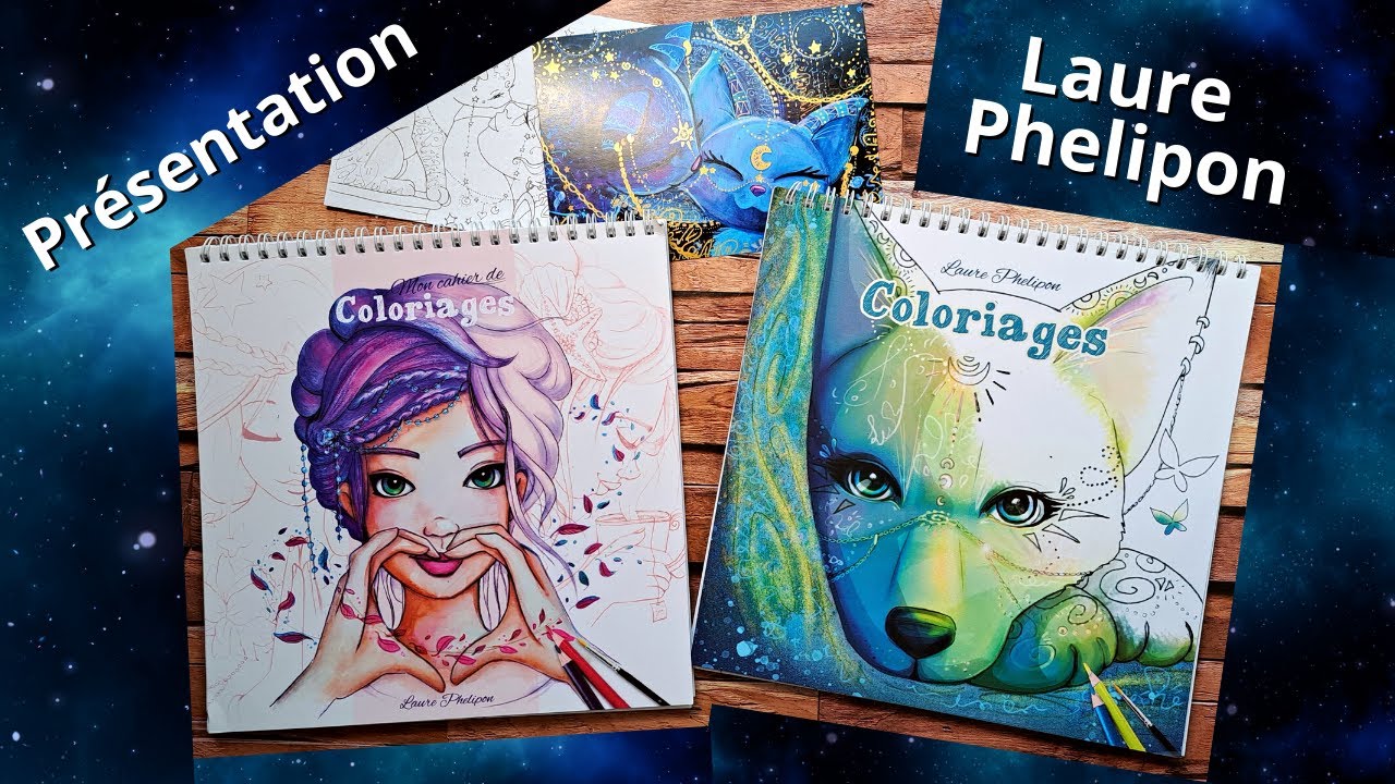 ✏️ Les CAHIERS de COLORIAGE de Laure Phelipon 📘📗 : UNBOXING cadeau de Laure + PRÉSENTATION complète