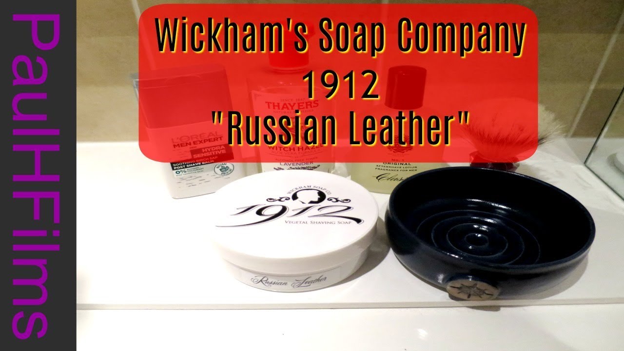 Wickham's Soap Co - Russian Leather -  Parker Variant DE Razor