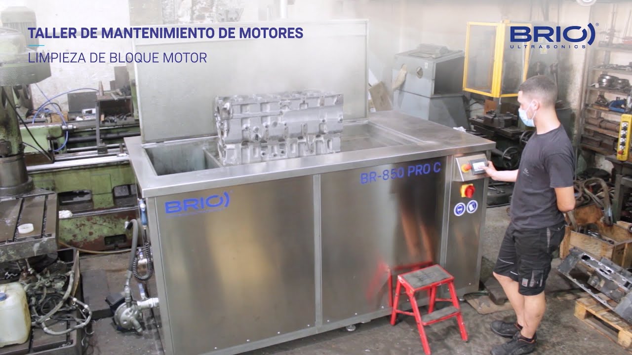 SERIE PRO - Limpieza por ultrasonidos para el mantenimiento de motores. Limpieza de bloque motor