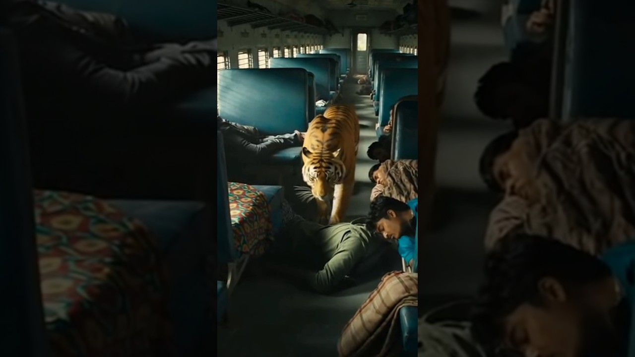 “Tiger Attacks Train Passenger While He Sleeps – Unbelievable!”😱🦁