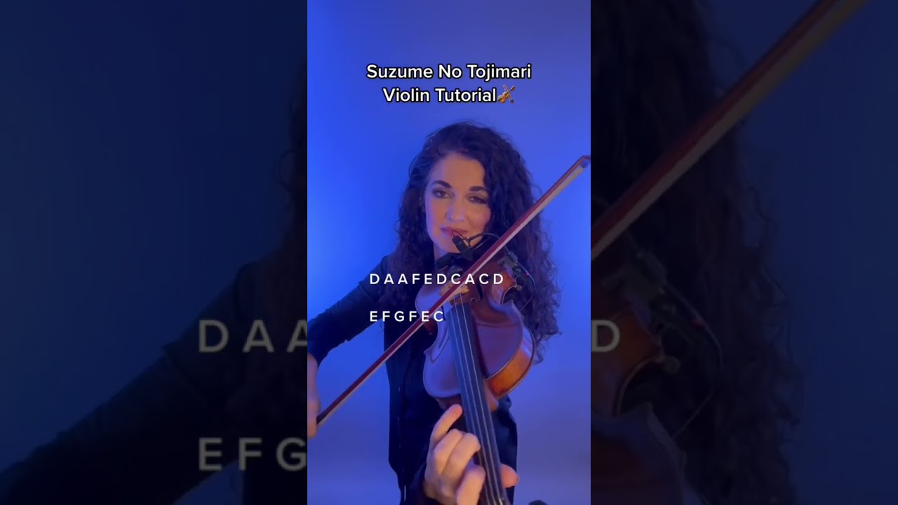 Suzume No Tojimari, Violin Tutorial by Susan Holloway