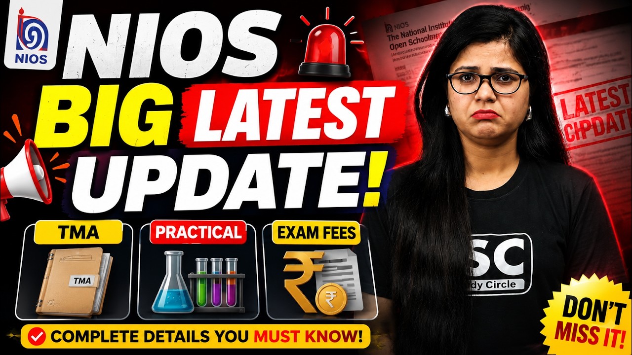 NIOS BIG Latest Updates 2026 | TMA, Practical, Exam Fees & Admission | Important Notice
