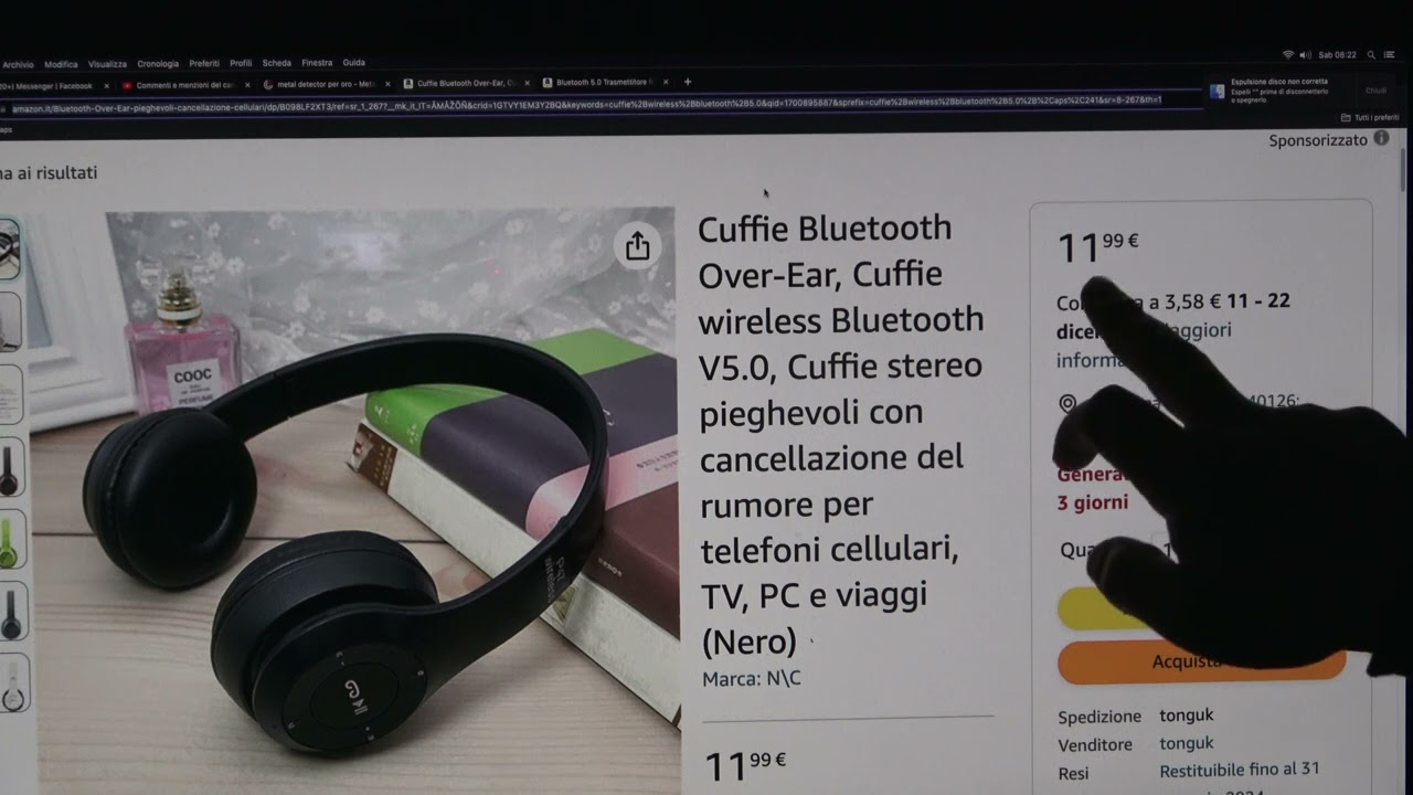 GRANDE IDEA PER METAL DETECTOR X TUTTI cuffie senza fili BT prezzo di regalo FAI GIRARE IL VIDEO !