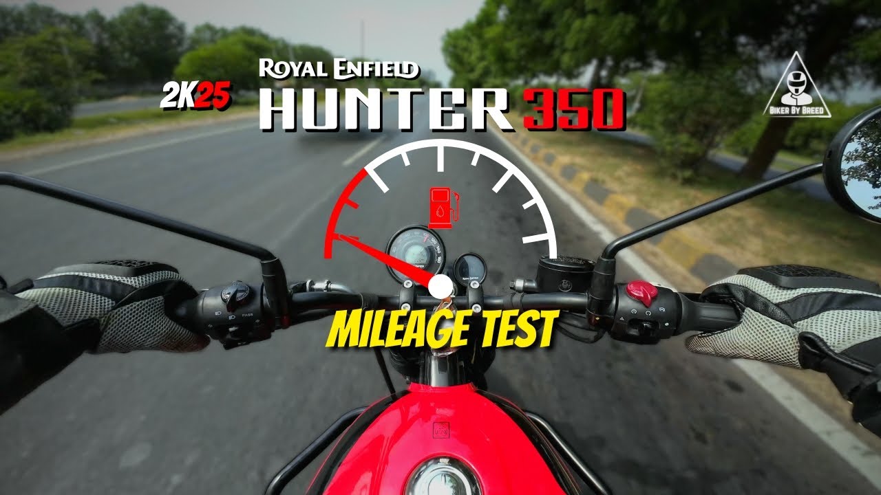 Royal Enfield Hunter 350 2025 Mileage Test 🚀 Real-World Fuel Efficiency Revealed! #hunter350