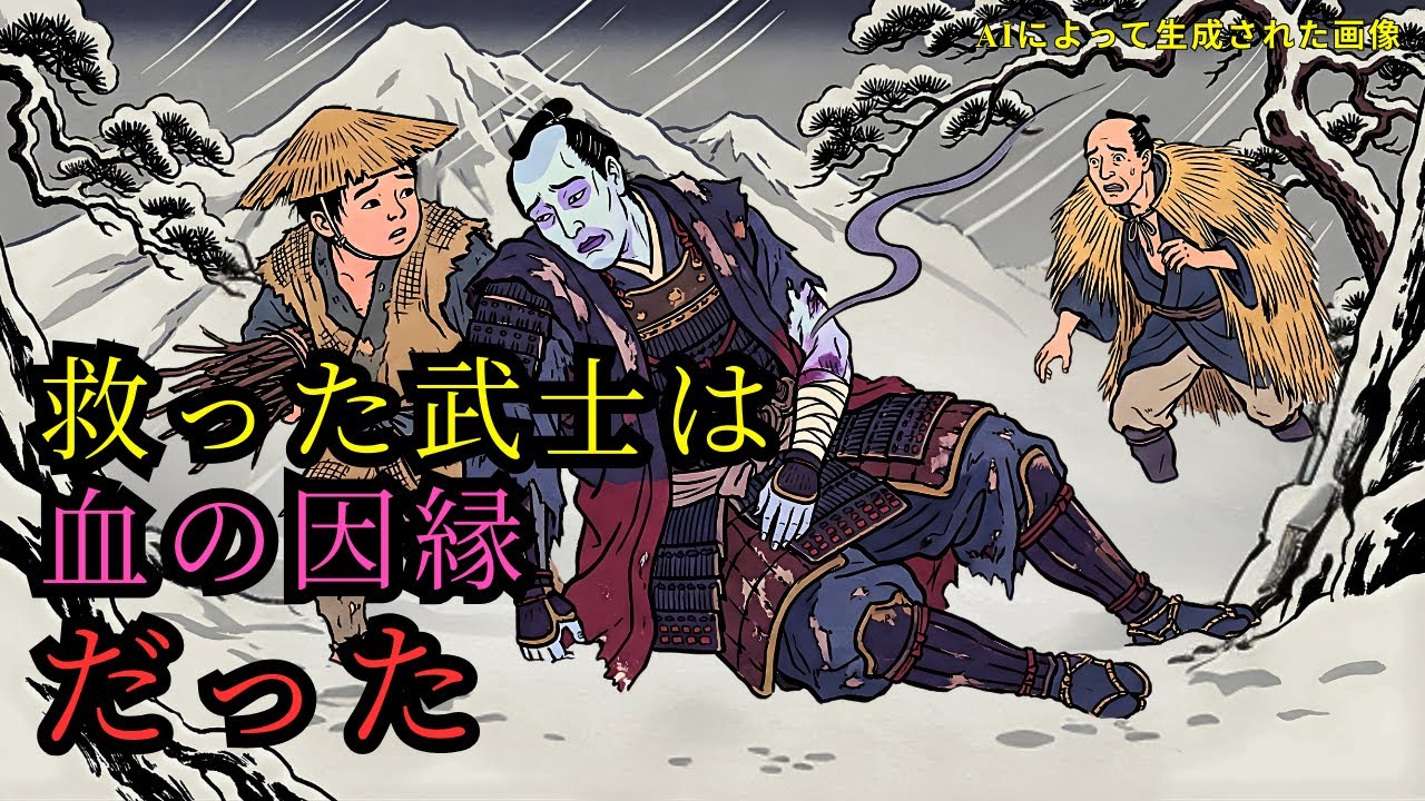 孤児の少年が雪山で毒に侵された武士を救う――しかし明かされる血塗られた真実 | 野談 | 伝説 | 昔話 | 説話 | 民話