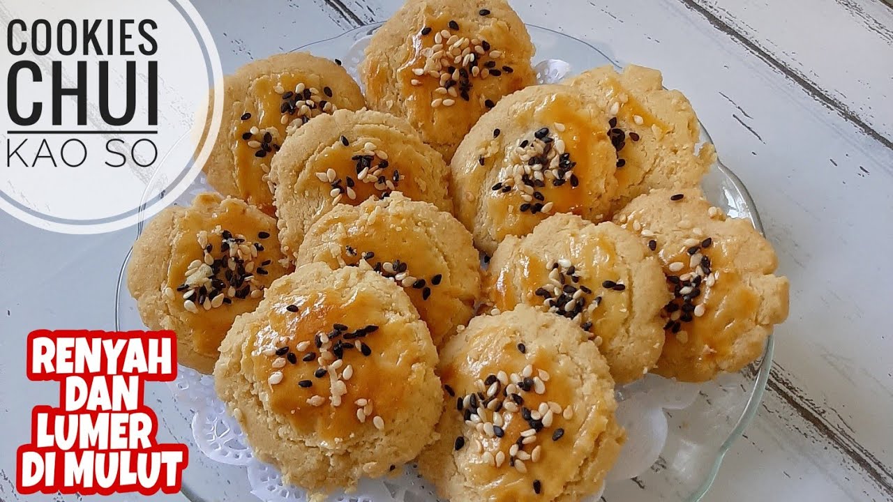 RESEP KUE KERING CHUI KAO SO SUPER LEMBUT LUMER DAN RENYAH DI MULUT BERASA MAKAN KUE KACANG