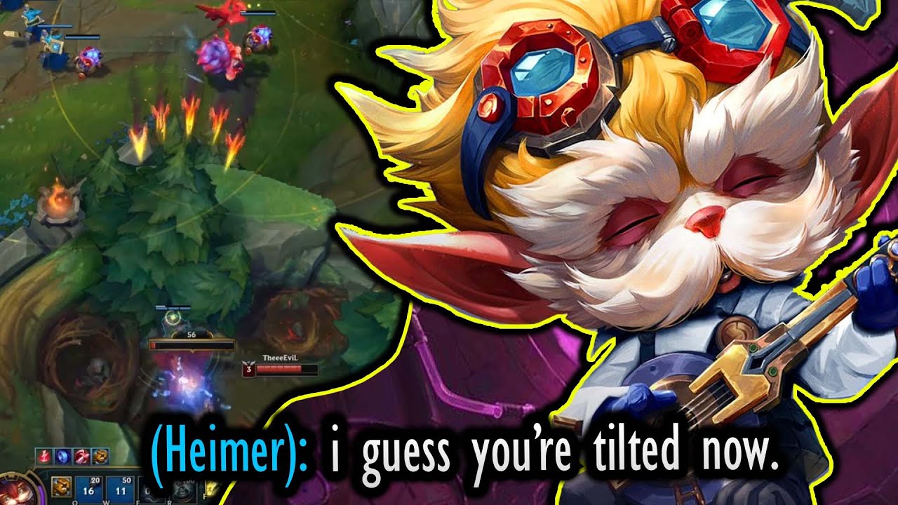 Heimerdinger is the undisputed most tilting midlaner....THIS PROVES IT!