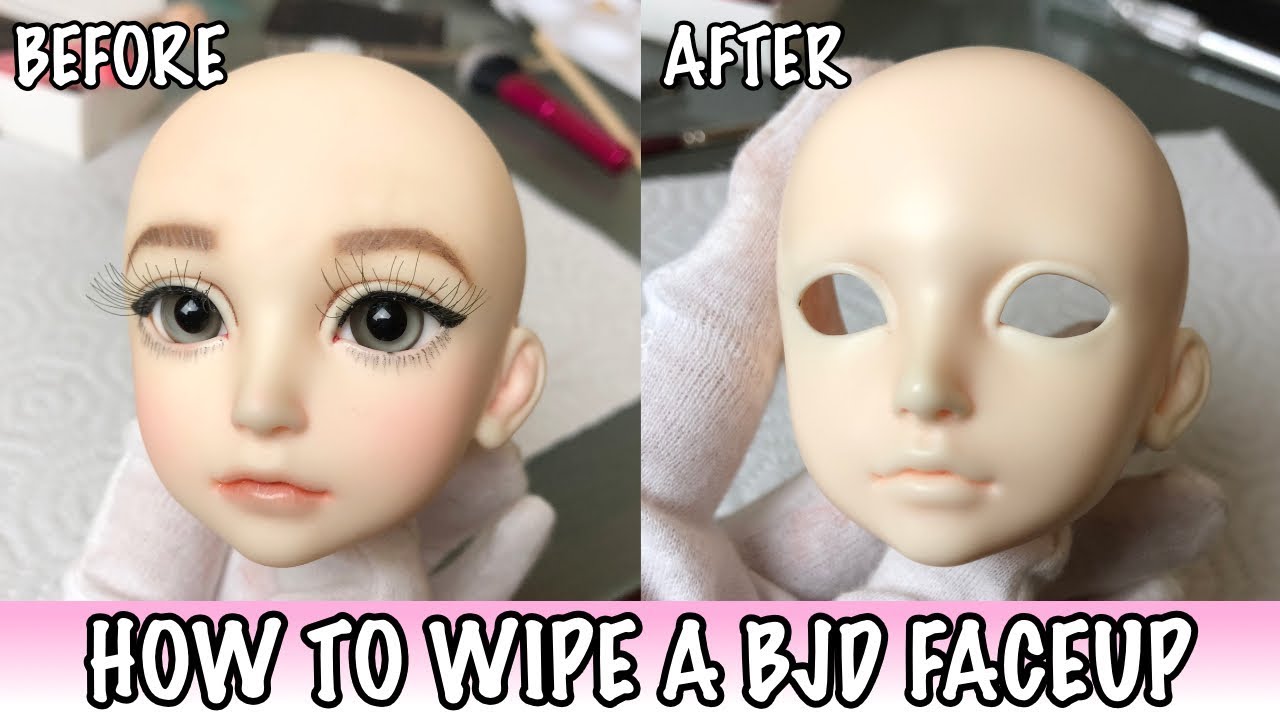 How to Remove a BJD Faceup | PeachMuffin BJD