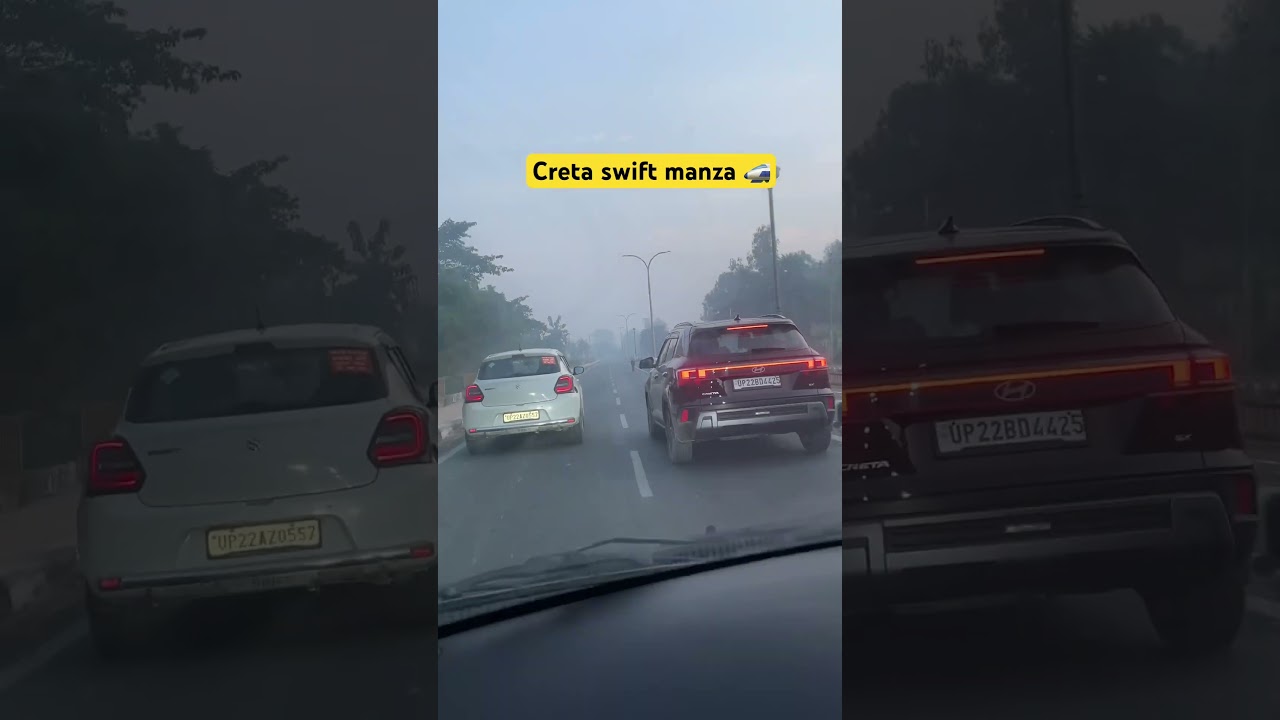 Creta vs swift vs manza #youtubeshorts #shorts #swift #wagonr #marutisuzuki #automobile #newswift