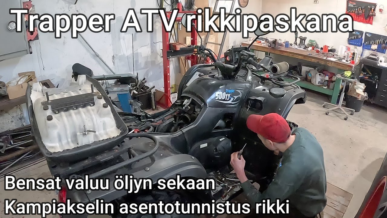Trapper mönkijän käyntihäiriöremontti Osa 1/2