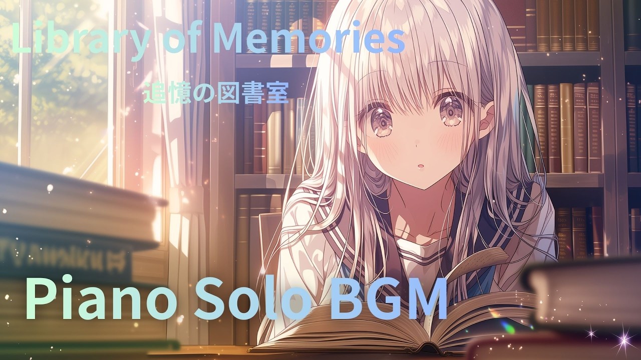 Sentimental Library Ambience 📖 Relaxing Piano for Study & Sleep