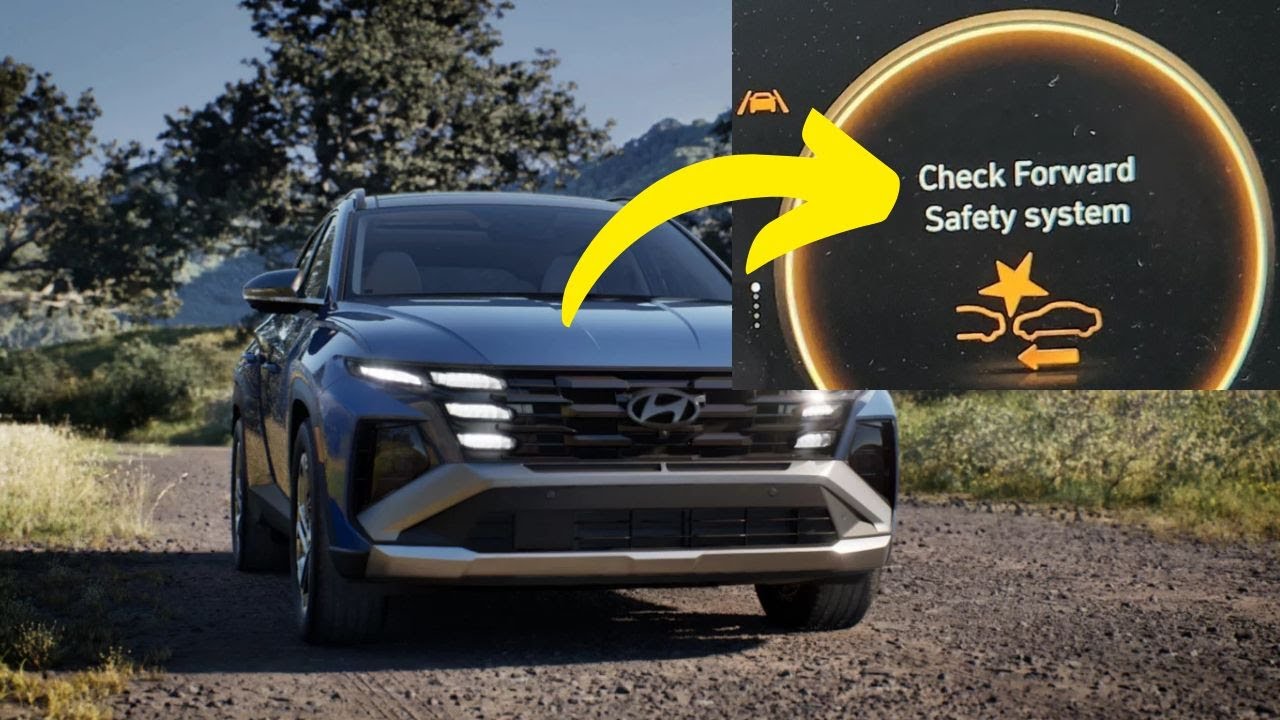 “Check forward safety system” warning in Hyundai
