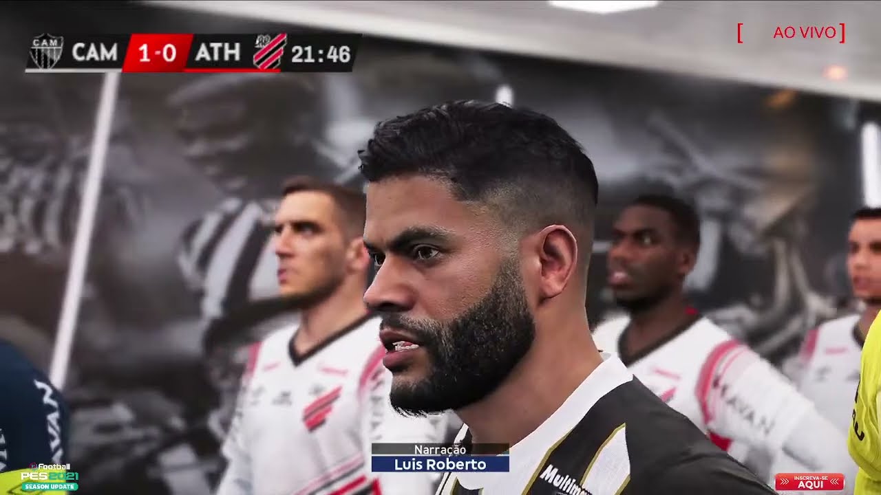 Athletico MG 5 x 2 Athletico PR Реалистичная симуляция игрового процесса PES2021