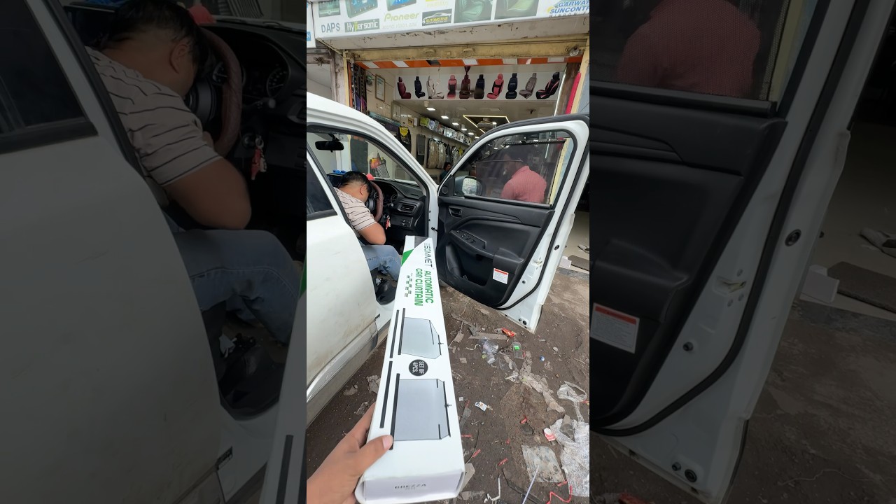 New Brezza 2025 Windows Rolling Curtain Installation ✅🔥🔥#shorts #trending
