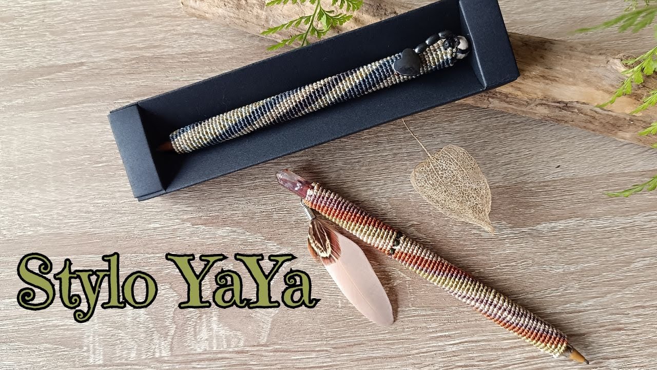 Comment d&eacute;corer un stylo en micro macram&eacute; | DIY cadeau fait main