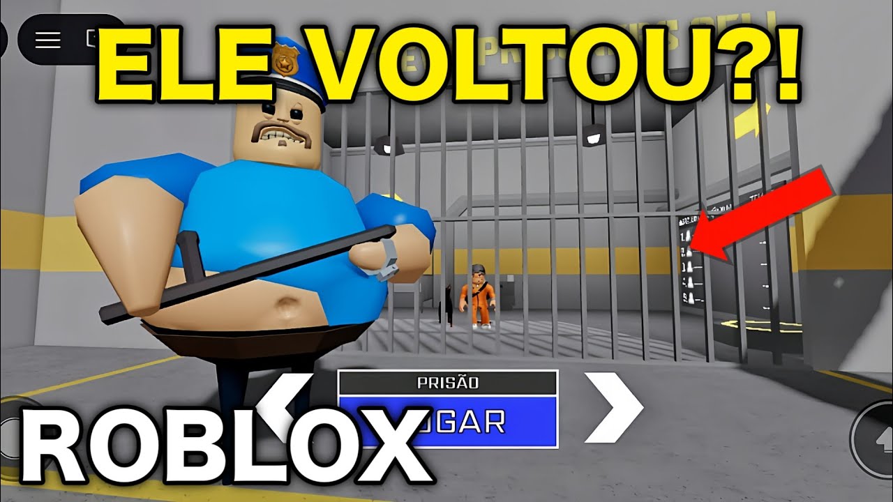 Esse Policial Maluco Voltou?! - Barry's Prison (ROBLOX)
