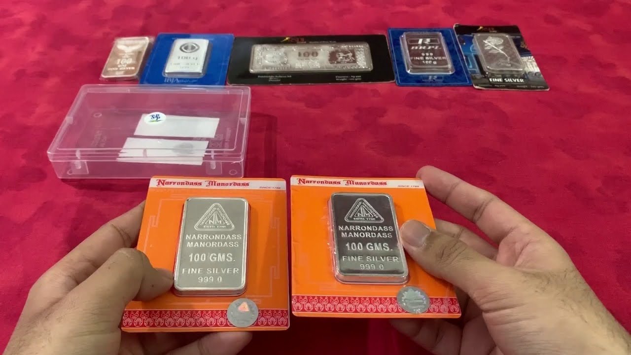 Narrondass Manordass 100 Gram 999 Silver Bar + Weight Test | Varun Kumar