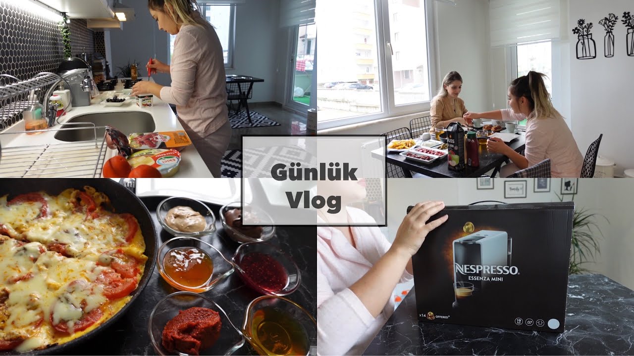 Sunumlu Kahvaltı Sofram 🍳 Misafirim Var 👧🏼 Nespresso Kapsül Kahve Makinaso Aldım ☕️ 😍