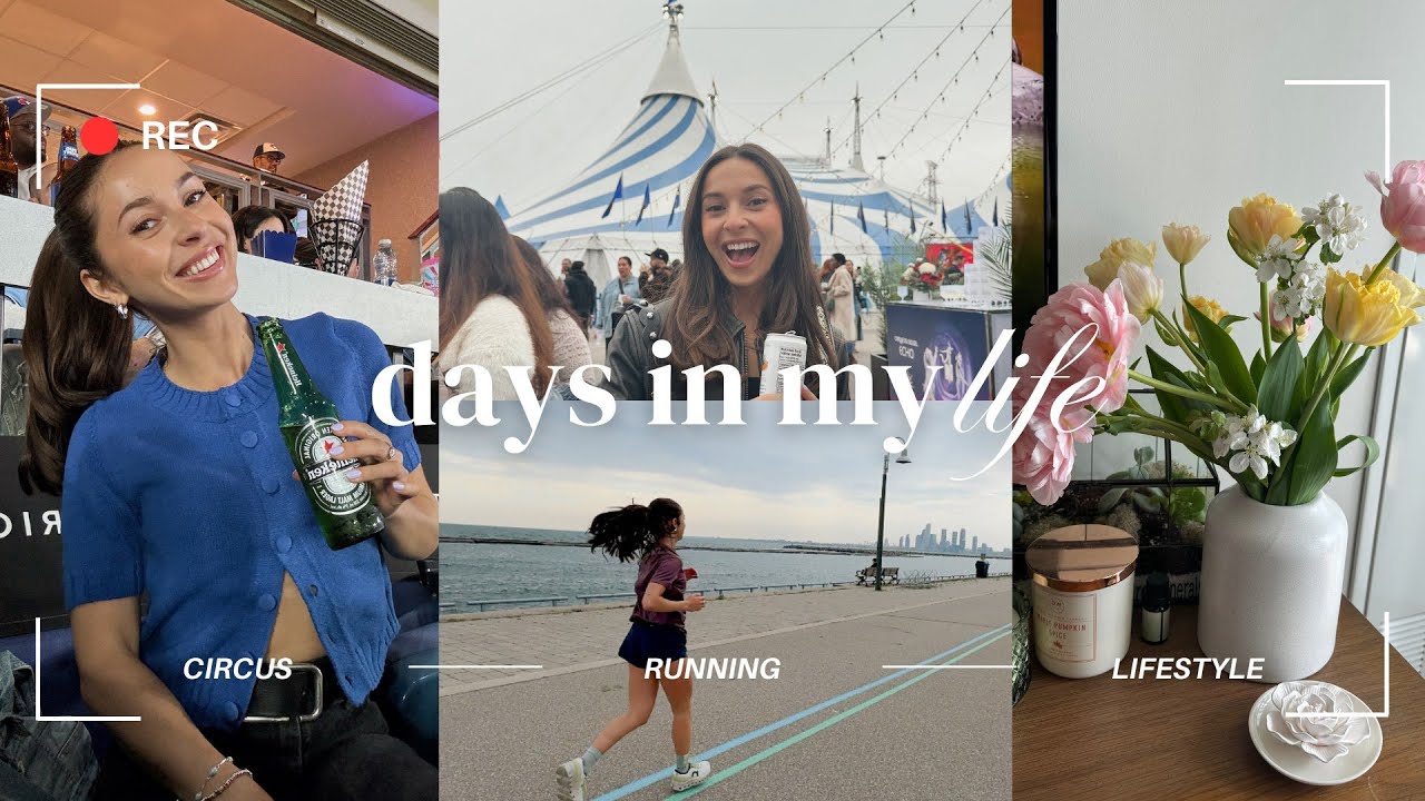 VLOG | Circus & Baseball Event, Running, Wavy Hair Routine & more!