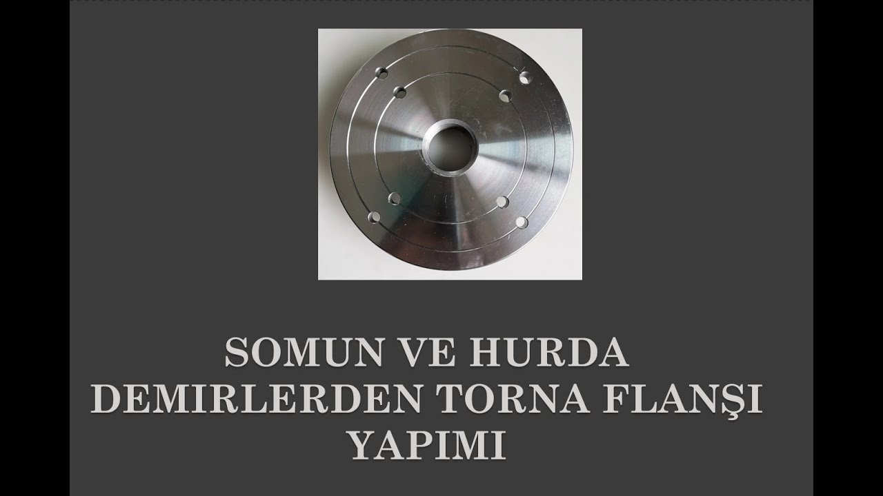Hurda Demirlerden M33 Torna flanşı yapımı (Scheppach DMT450 - DMT460 HAIS) Making M33 Lathe Flange