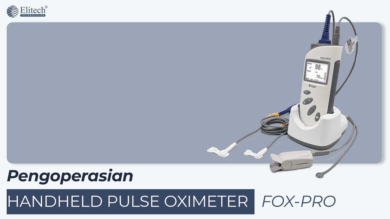 Pengoperasian dan menghubungkan data Pulse Oximeter Elitech Fox Pro