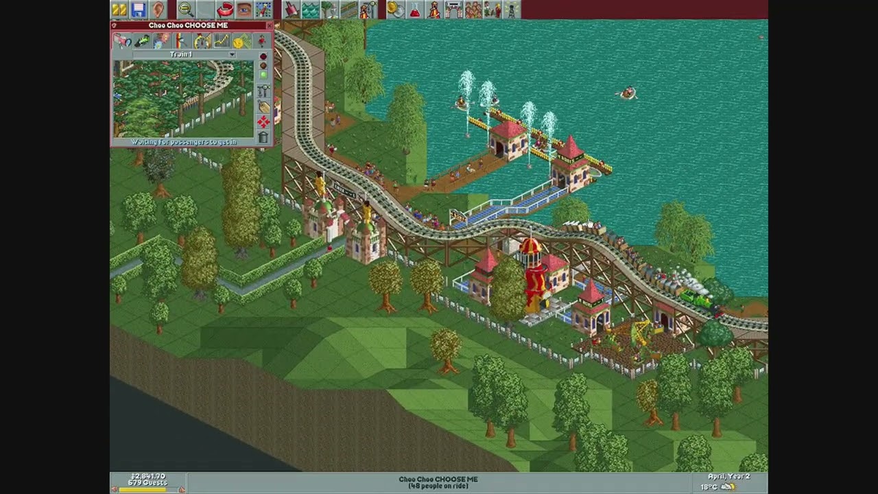 A Very Successful First Year! ll Let's Play Roller Coaster Tycoon 1 Episode 4