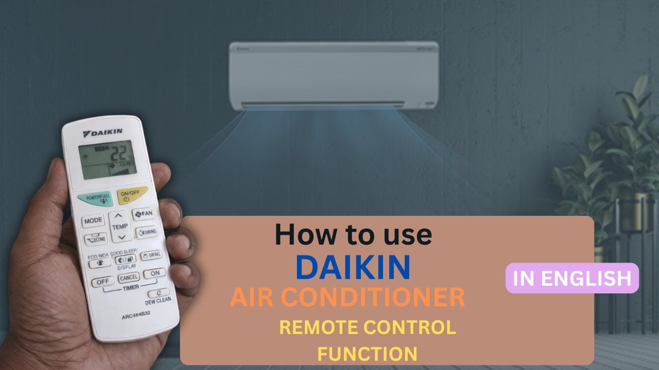 Daikin Inverter AC Remote Control Demo | How to Use Daikin AC Remote