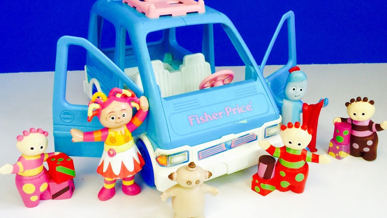 IN THE NIGHT GARDEN Toys Ride Blue Fisher Price Van!